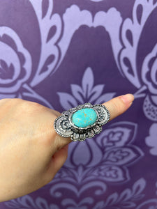 TURQUOISE RING OPEN BAND