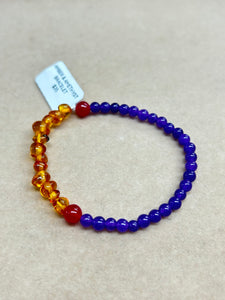 AMBER & AMETHYST BRACELET