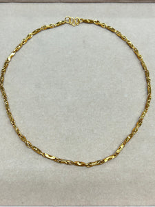 24K GOLD PLATED NECKLACE 49CM