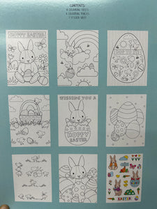 EASTER COLOURING SET A4 8SHEETS 6 PENCILS 1 STICKER
