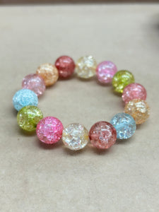 CRYSTAL BRACELET  RAINBOW 12MM*16-22CM