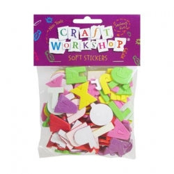 CRAFT SOFT STICKERS LETTERS 130 24MM