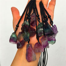 Load image into Gallery viewer, FLUORITE NECKLACE RAINBOW 1PC

